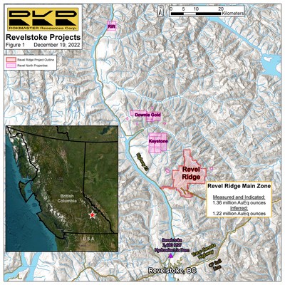 Revel North Properties Map (CNW Group/Rokmaster Resources Corp.)