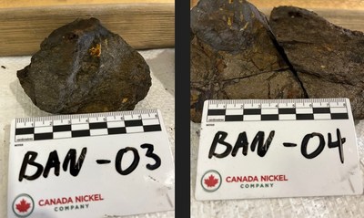 Figure 8 – Bannockburn High grade sample (CNW Group/Canada Nickel Company Inc.)