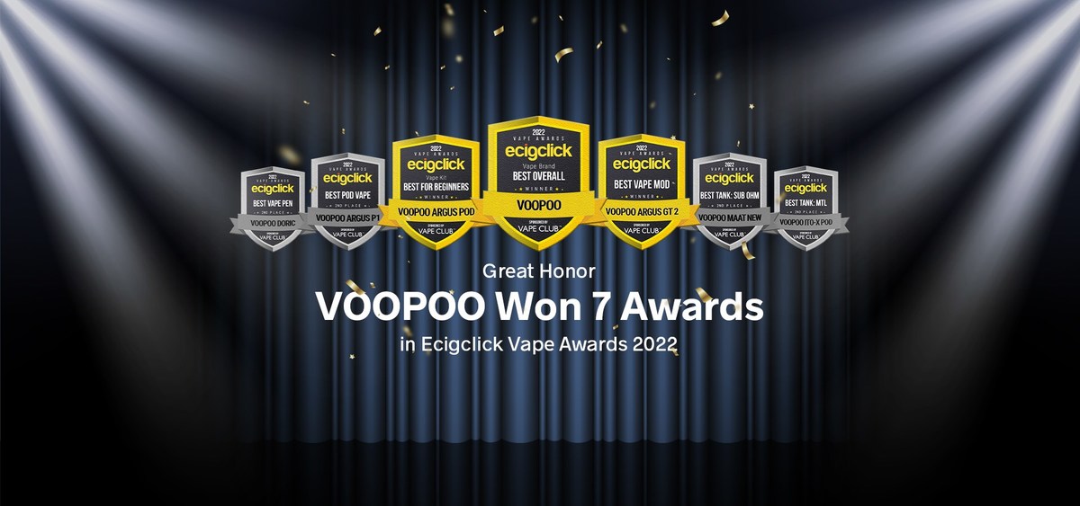 VOOPOO Sweeps the Board with Seven Awards at the Ecigclick Vape Awards 2022 - Vimarsana News