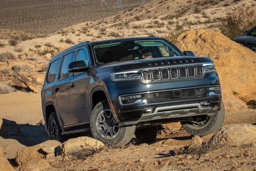 The 2023 Wagoneer, equipped with the all-new Hurricane Twin Turbo I-6 and rugged Advanced All Terrain Group, is the Four Wheeler 2023 SUV of the Year. During the competition’s 50-year tenure, the Jeep® brand’s award-winning SUV lineup has secured the most awards overall.