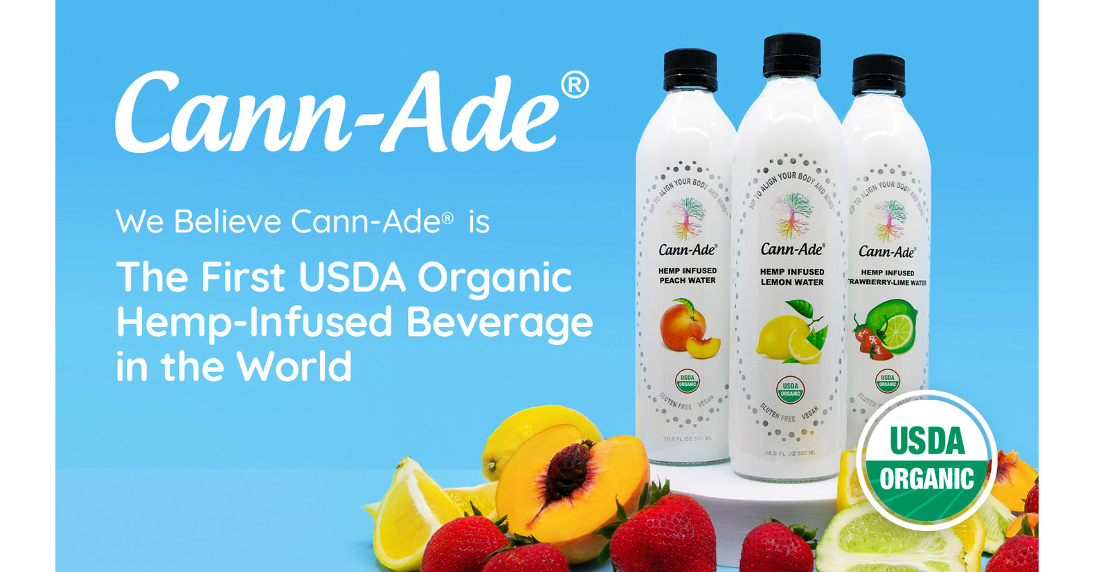 CannAde® Corporation Producer of USDA Organic Cannabis Beverages Launches Crowdfunding Offering