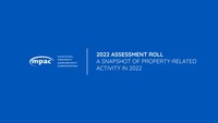 2022 ASSESSMENT ROLL - A SNAPSHOT OF PROPERTY-RELATED ACTIVITY IN 2022 (CNW Group/Municipal Property Assessment Corporation)