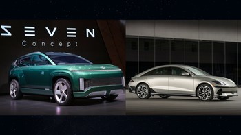 Hyundai Concept Seven and Hyundai IONIQ 6 (CNW Group/Hyundai Auto Canada Corp.)