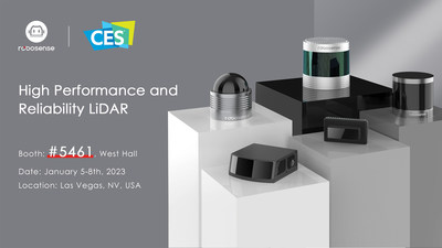 RoboSense invites CES 2023 attendees to the Booth #5461, West Hall, Tech East, LVCC, in Las Vegas, USA
