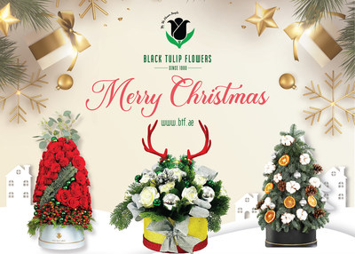 Christmas Flower Bouquet from Black Tulip Flowers - Set 2