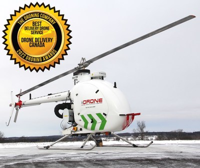 DRONE DELIVERY CANADA WINS BEST DELIVERY DRONE SERVICE AT THE 2022 DRONING AWARDS (CNW Group/Drone Delivery Canada Corp.)