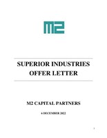Superior Industries Offer Letter