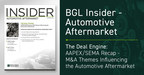 BGL Automotive &amp; Aftermarket Insider -- Key M&amp;A Themes Influencing the Automotive Aftermarket