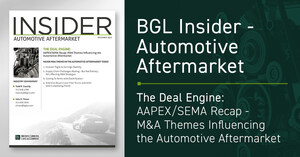 BGL Automotive &amp; Aftermarket Insider -- Key M&amp;A Themes Influencing the Automotive Aftermarket