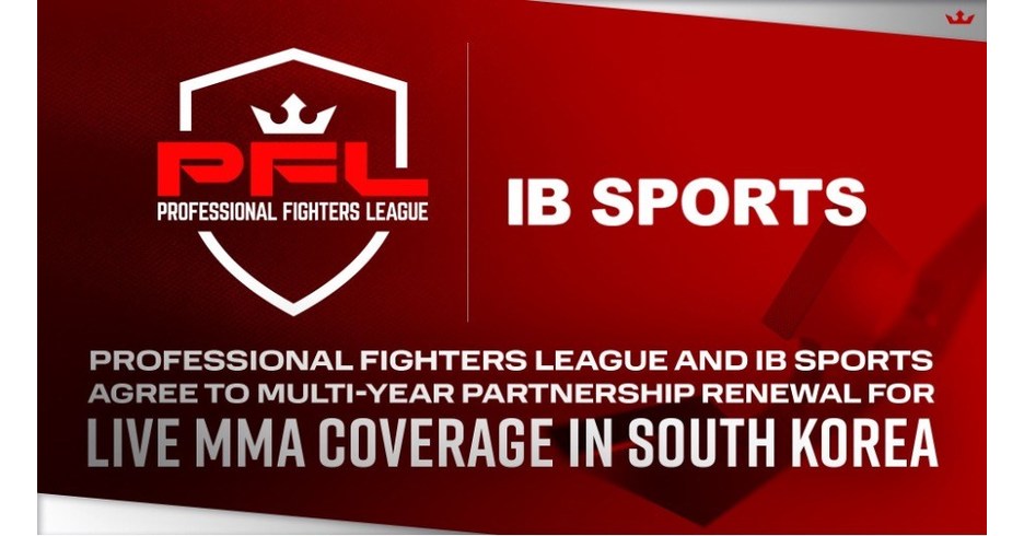 프로 파이터 연맹(Professional Fighters Federation)과 IB SPORTS는 한국에서 실시간 MMA 중계를 위해 다년간의 파트너십을 갱신하기로 합의했습니다.