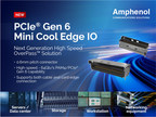 Amphenol Communications Solutions releases Internal High-Speed Link Input Output Connectors Performing to PCI-SIG Gen 6 Specifications - Designed for Next Generation Enterprise Server Equipment