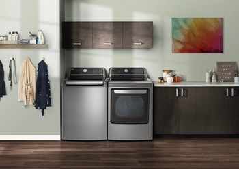 LG's newest tech-forward models feature high-power and efficient technologies that make washing easier than ever.