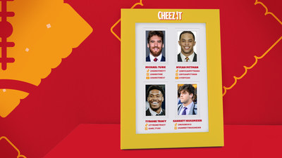 Cheez-It® signs four of the most absurdly cheezy college football athletes to wake up “feelin’ the cheeziest” via the brand’s first-ever nil deals