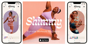Shimmy, the Free Seven-Minute Fitness App, Promotes Healthy New Year Habits Through Charitable Donations