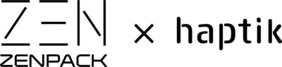 Zenpack x Haptik horizontal logo