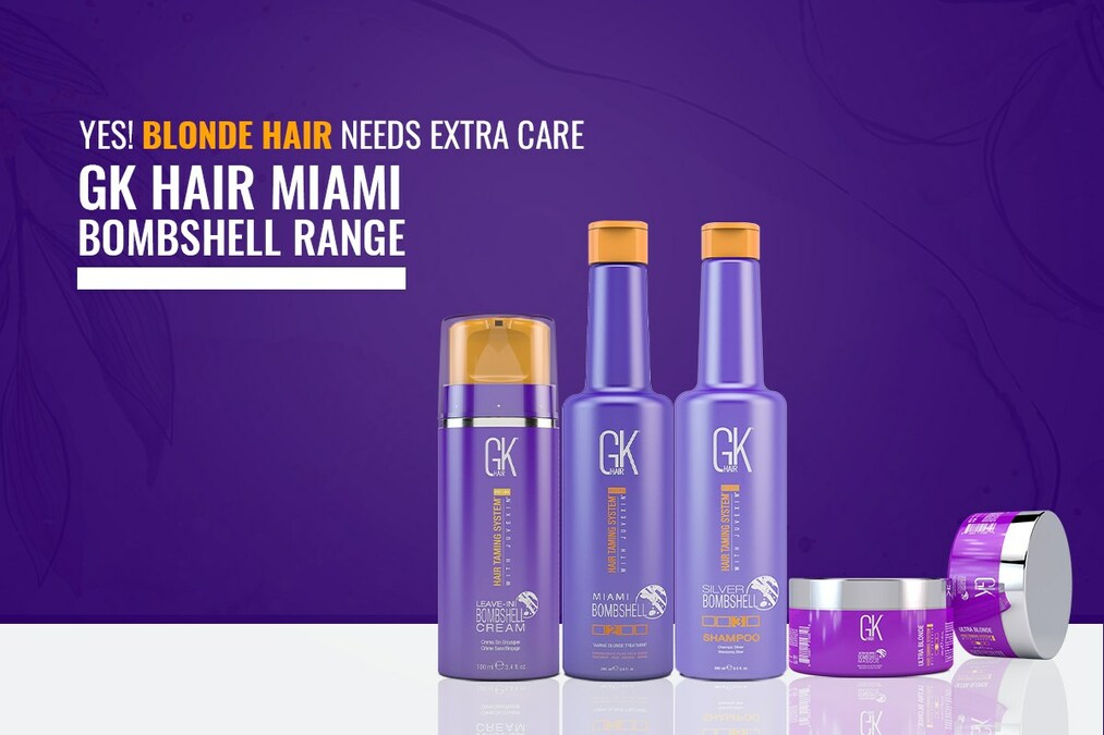 Yes! Blonde Hair Needs Extra Care…With GK Hair Miami Bombshell Range - Vimarsana News
