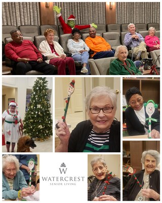 Residents of Watercrest Macon Assisted Living and Memory Care enjoy a full month of holiday festivities ranging from a Festival of Trees competition to the showing of 'How the Grinch Stole Christmas.'