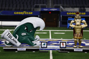 TIRE ART MASCOTS FOR BOWL-BOUND TEAMS CELEBRATED AT THE 87TH GOODYEAR COTTON BOWL CLASSIC