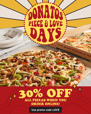 Donatos Starts New Year with Piece &amp; Love Days and New Menu Items