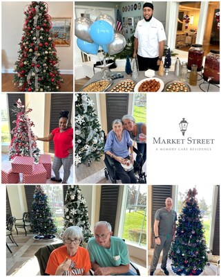 Residents and guests at Market Street Memory Care Residence Viera enjoyed a joyful holiday celebration complete with twinkling lights, savory bites and live music at their annual Festival of Trees celebration. Market Street Viera is a Watercrest Senior Living community located in Melbourne, Fla.