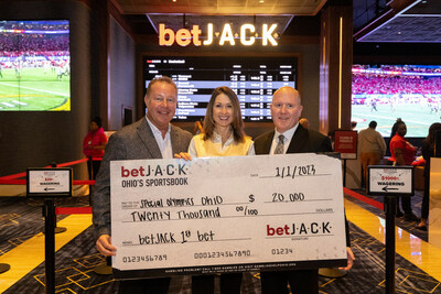 Chad Barnhill, Chief Operating Officer of JACK Entertainment; Christine Hoyer, Chief Development Officer for Special Olympics Ohio; Scott Lokke, General Manager of JACK Cleveland Casino