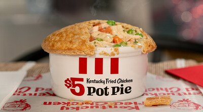 Now that the holiday frenzy is over, it’s time to focus on you. Sit back and cozy up to a sporkful of KFC’s savory chicken pot pie for only $5.