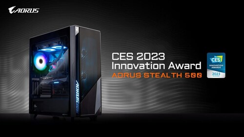 GIGABYTE AORUS STEALTH 500计算机组装套件荣获CES 2023创新奖