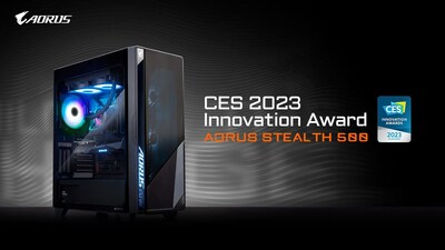 Kit de montagem de computadores AORUS STEALTH 500 da GIGABYTE premiado com o CES 2023 Innovation Award