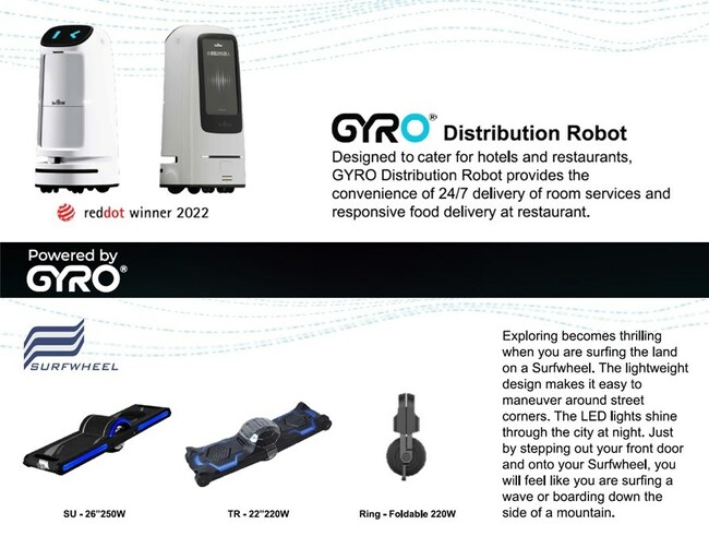 GYRO launches Distribution Robot, Surfwheel and GYROOR X3 at 2023 CES - Vimarsana News