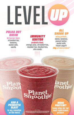 Planet Smoothie's New Level Up Smoothies