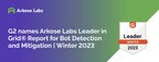 Arkose Labs marks three consecutive quarters as Leader in G2's Bot Detection and Mitigation Grid® Report