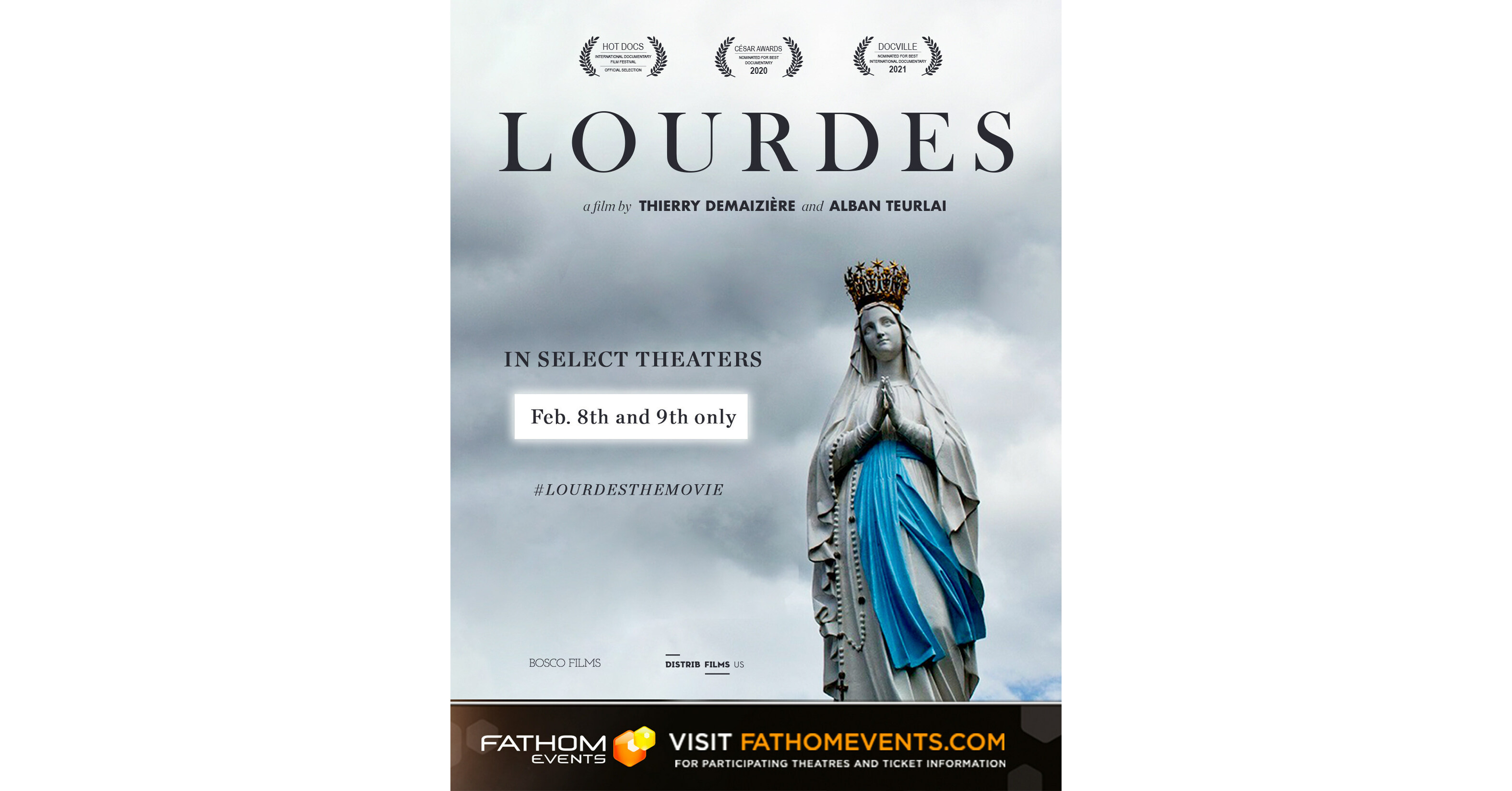 Fathom Events está trayendo Lourdes emocionalmente documentada a los cines de todo el país