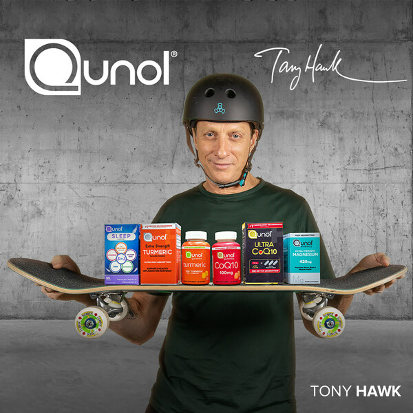 Qunol Taps Legendary Skateboarder and Entrepreneur Tony Hawk as Brand