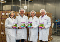 Siemens technology and capital is aiding 80 Acres Farms and its technology subsidiary, Infinite Acres, in expansion to meet global food supply demands. Tisha Livingston, CEO Infinite Acres, Mike Zelkind, CEO 80 Acres, Barbara Humpton, President and CEO of Siemens USA and John Parrott, VP, Head of VM Food and Beverage at Siemens Digital Industries (left to right)