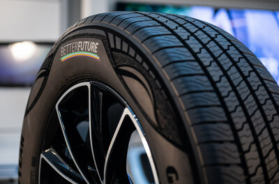 The Goodyear Tire & Rubber Company unveils a demonstration tire comprised of 90% sustainable materials. This demonstration tire has passed all applicable regulatory testing as well as Goodyear’s internal testing.