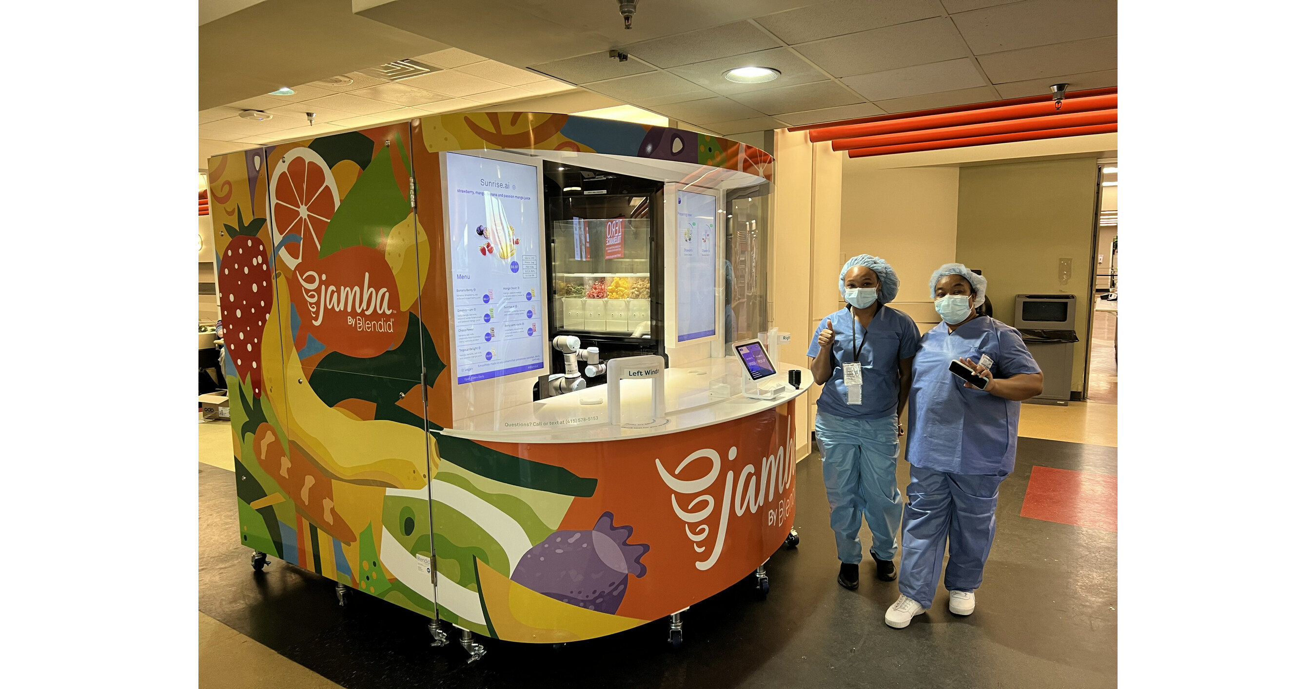 Jamba by Blendid Expands Its Robotic Smoothie Kiosk Offering to the Healthcare Industry