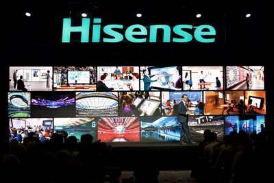 David Gold, President of Hisense USA, speaks at Hisense's CES 2023 Press Conference (PRNewsfoto/Hisense)