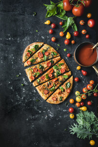 Make sure to have plant-based frozen staples on hand like Wicked Kitchen's hand-crafted pizzas. They can easily be cut into simple appetizers.