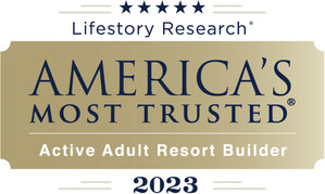 For an Unprecedented 11 Years in a Row, Trilogy® by Shea Homes® Named America's Most Trusted® Active Adult Resort Builder