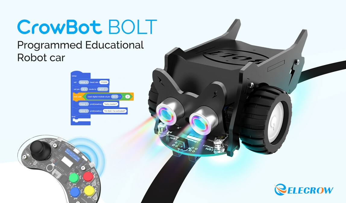 OSHW Supplier Elecrow launched its 1st revolutionary programmable Toy Car: Crowbot Bolt - Vimarsana News