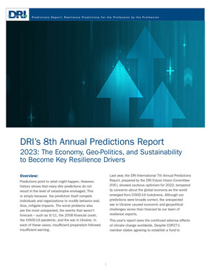 DRI International Releases 8th Annual Predictions Report