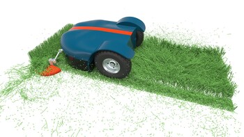 In Altair Simulation 2022.2, Altair EDEM can be used to simulate a wide range of applications and processes. Here, the performance of an autonomous robotic lawnmower between EDEM and Altair AcuSolve is simulated.