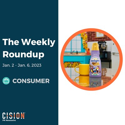 PR Newswire Weekly Consumer Press Release Roundup, Jan. 2-6, 2023. Photo provided by International Delight. https://prn.to/3CjXXj8