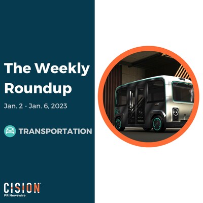 PR Newswire Weekly Transportation Press Release Roundup, Jan. 2-6, 2023. Photo provided by HOLON GmbH. https://prn.to/3X2U22j