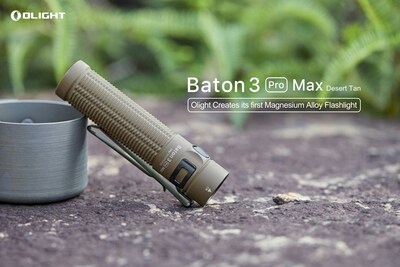 Olight Baton 3 Pro Max Magnesium Alloy Desert Tan