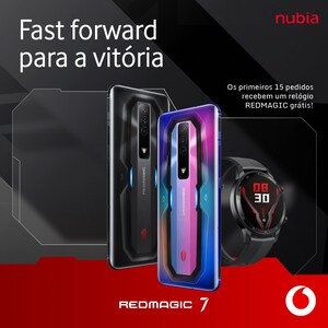 Vodafone reforça oferta de mobile gaming com kits exclusivos do smartphone REDMAGIC 7 da Nubia