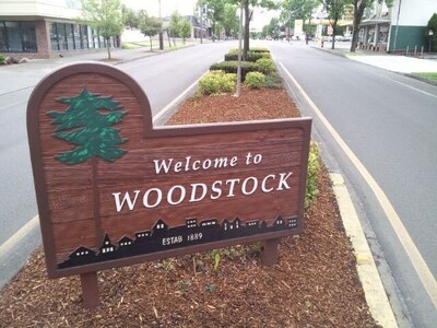 Town of Woodstock, a Portland, Oregon neighborhood.