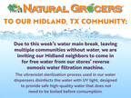 Natural Grocers® Provides Free Filtered Water to Communities Affected by Boil-Water Notice in Midland, TX