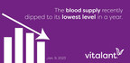 Blood Supply Sinks to Lowest Level in a Year: National Nonprofit Vitalant Declares Emergency Blood Shortage