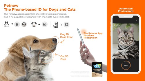 Petnow app: the first app to identify dogs and cats with simple scans on your mobile phone.